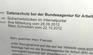 Bundesagentur für Arbeit belügt BfDI zu Sicherheitslücken und Angriffen